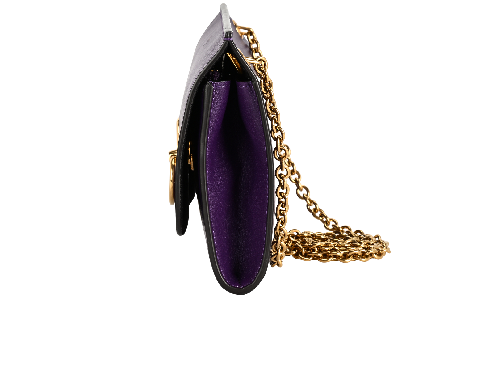 Amberley Clutch, &pound;295, Handbags, Purple, Leather, Bottom view